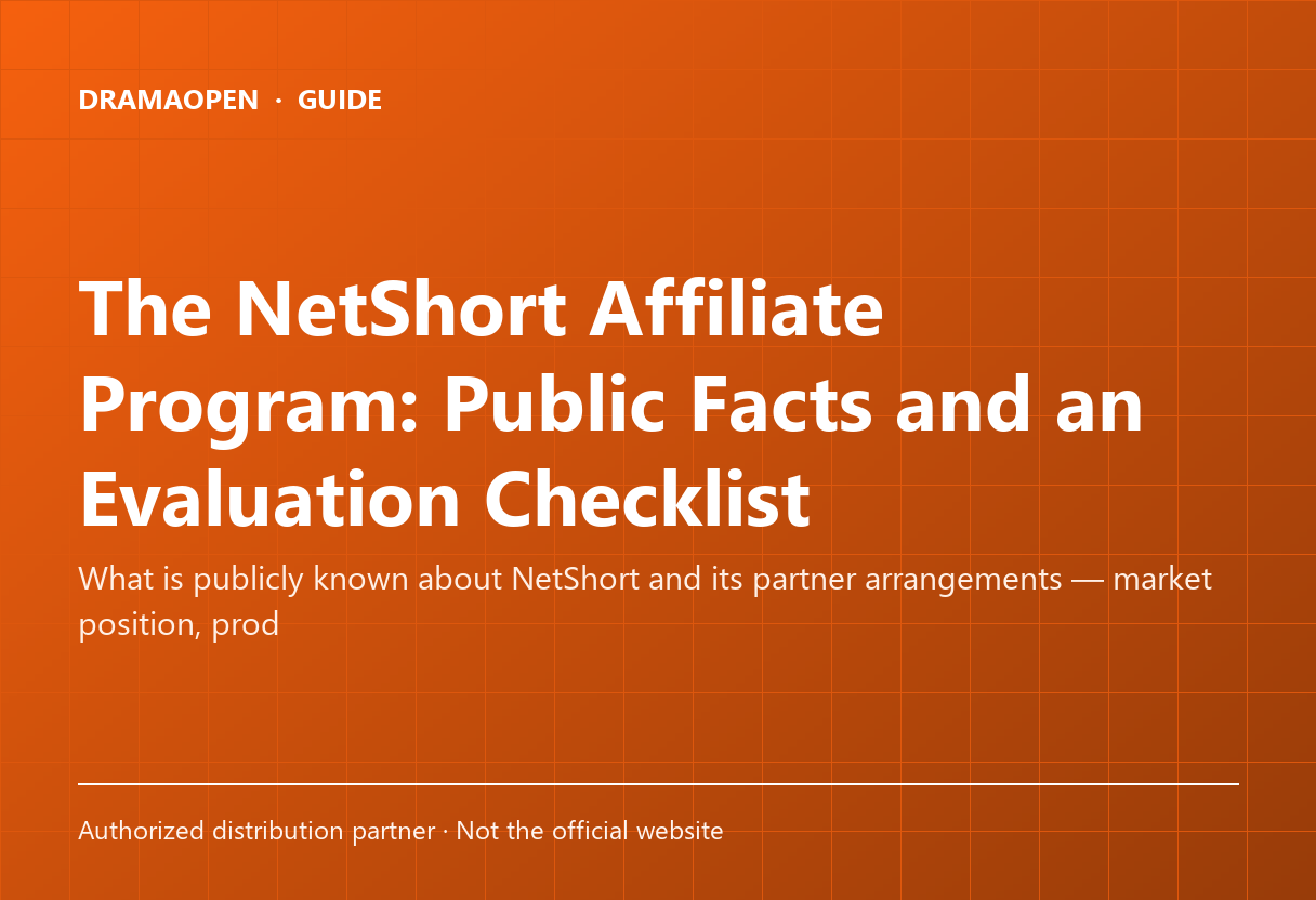 The NetShort Affiliate Program: Public Facts and an Evaluation Checklist